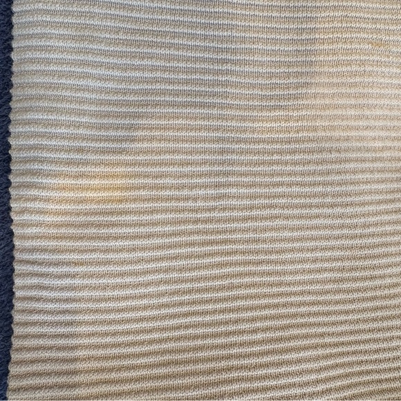 Cream Ribbed One-Shoulder Top - Picture 4 of 4